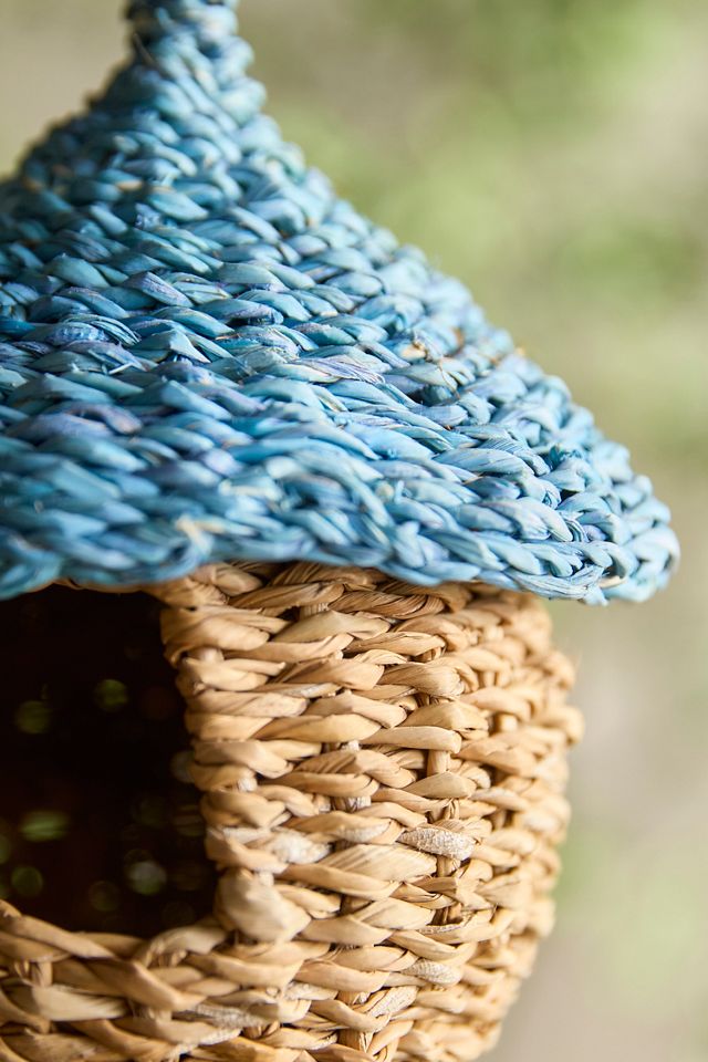Woven Seagrass Birdhouse, Hut #1