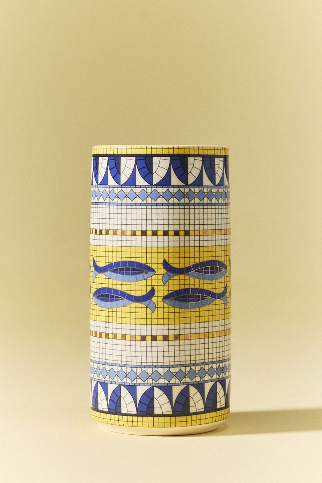 Bistro Tile Stoneware Vase: Italy Edition #2