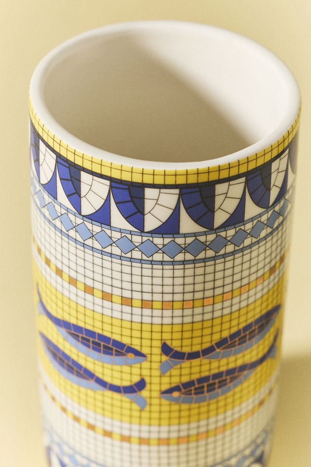 Bistro Tile Stoneware Vase: Italy Edition #3