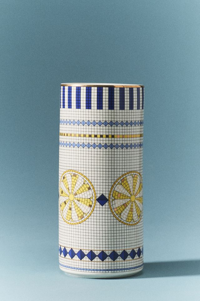 Bistro Tile Stoneware Vase: Italy Edition #1