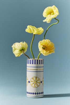 Bistro Tile Stoneware Vase: Italy Edition