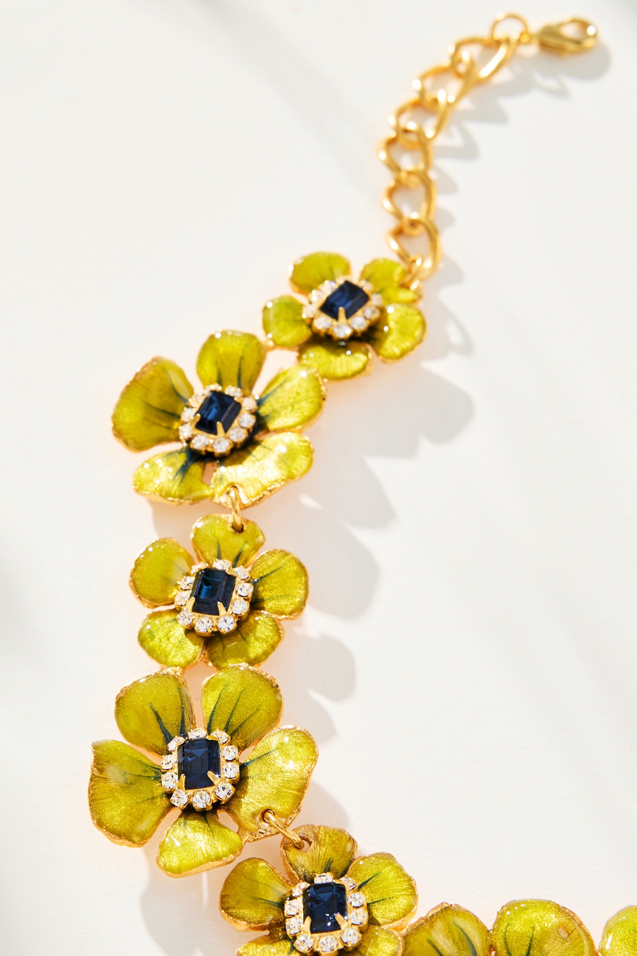 The Pink Reef Handpainted Floral Necklace