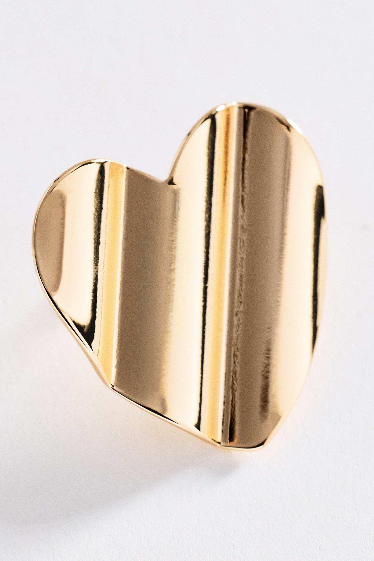 Textured Heart Post Earrings