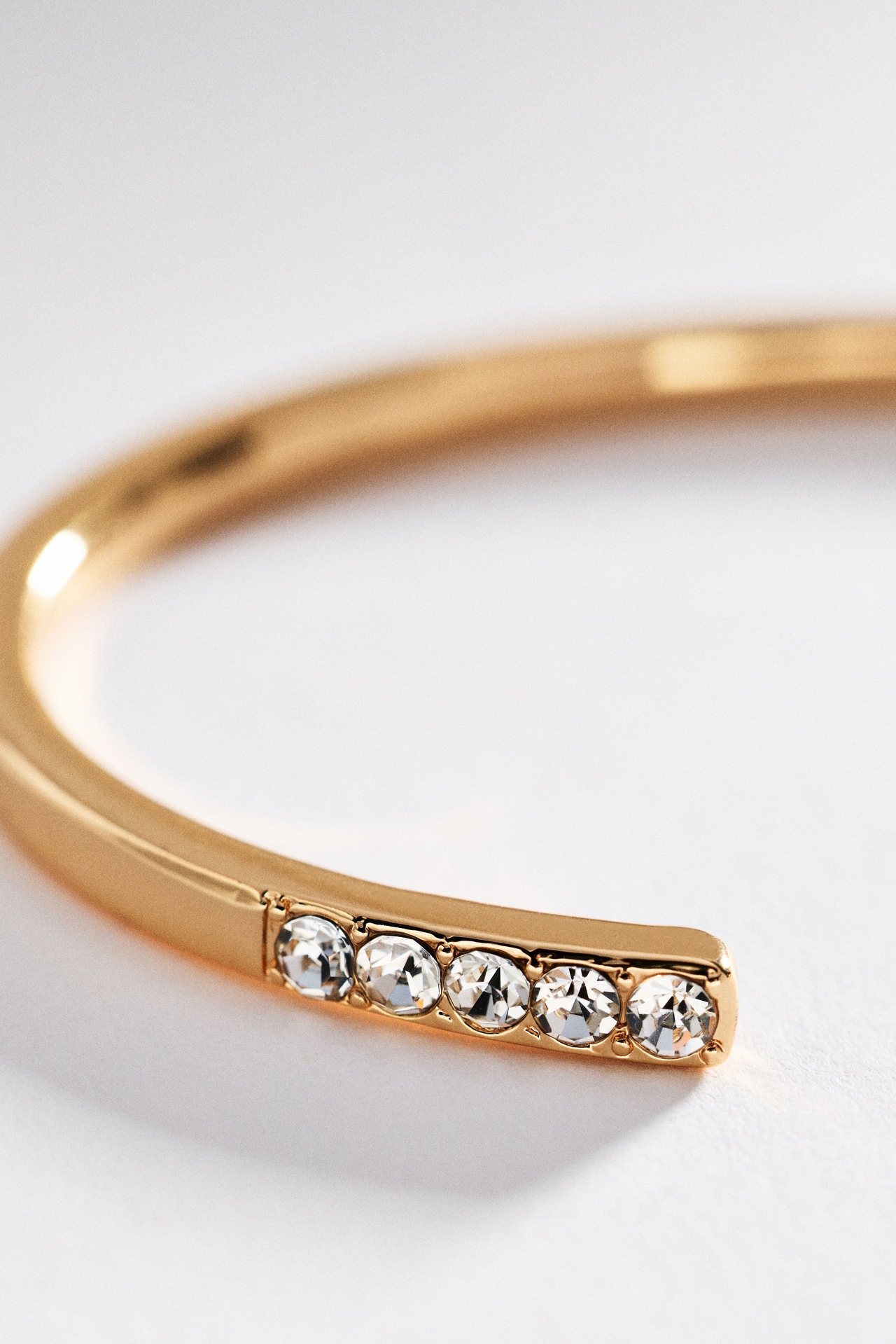 Pavé Diamond Open Slim Bracelet
