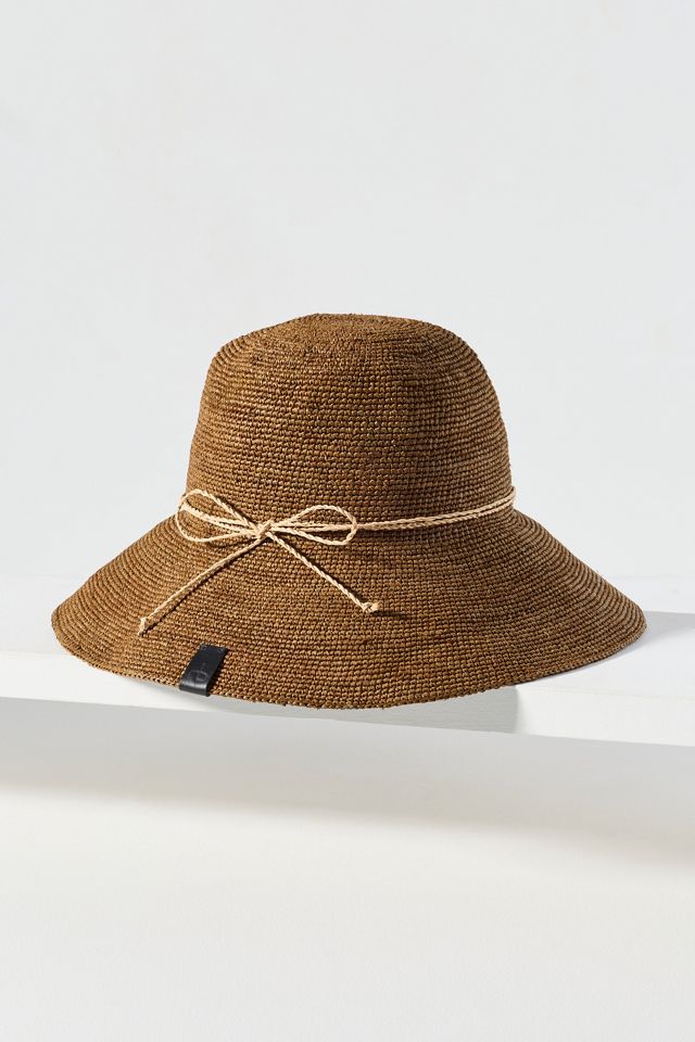 rag & bone Crochet Raffia Bucket Hat #1