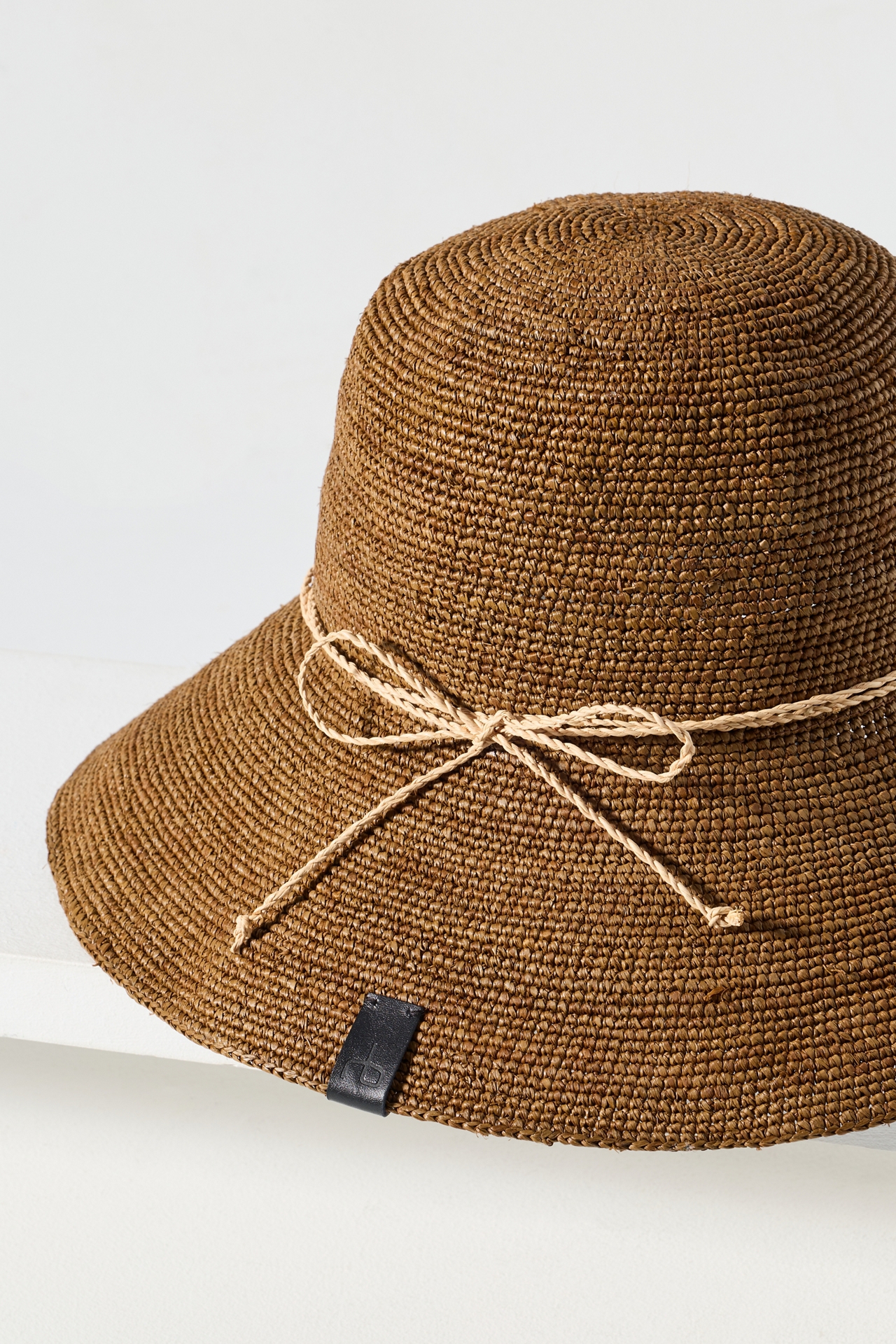 rag & bone Crochet Raffia Bucket Hat
