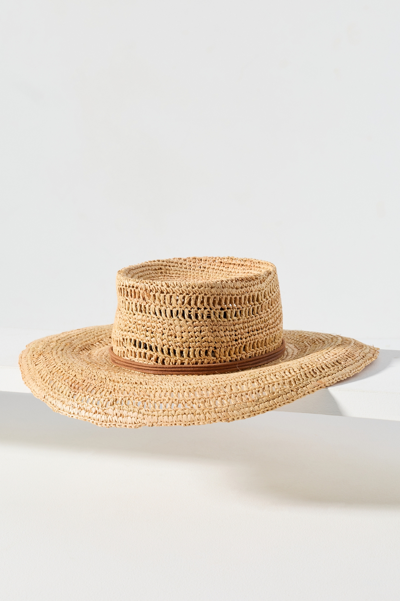 rag & bone Raffia Boater Hat