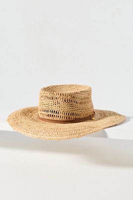 rag & bone Raffia Boater Hat