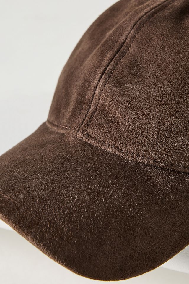 Rag & Bone Harlow Suede Cap Harlow Suede Baseball Cap - Dark Espresso Suede | rag & bone main image 4