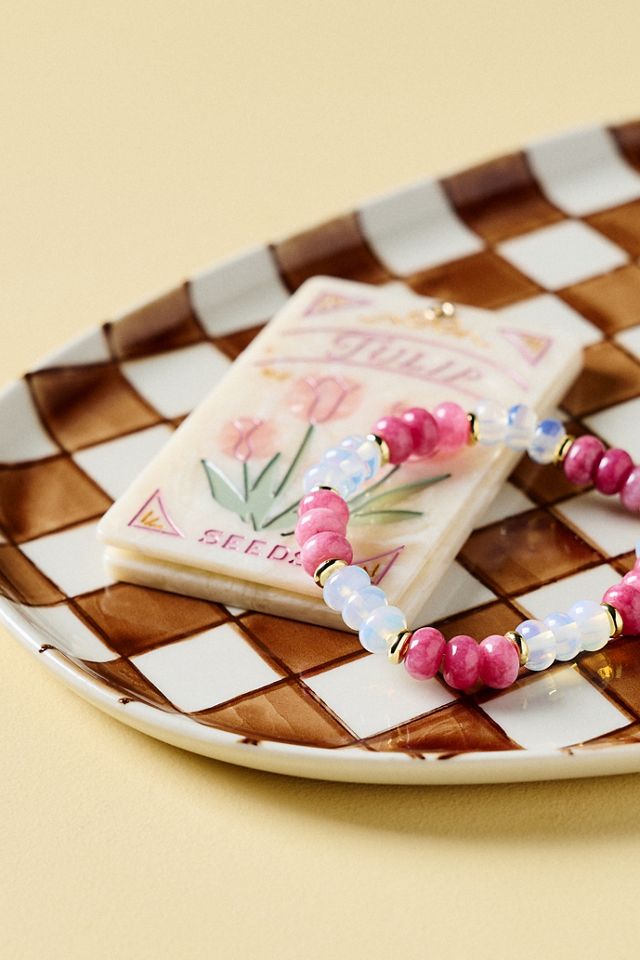 Colored Checkered Trinket Tray #2
