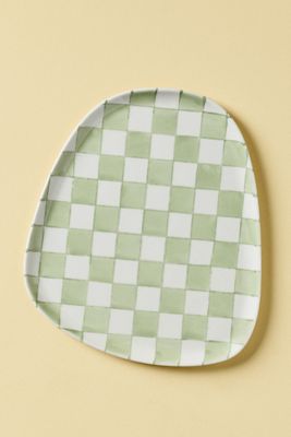 Coloured Checkered Trinket Tray