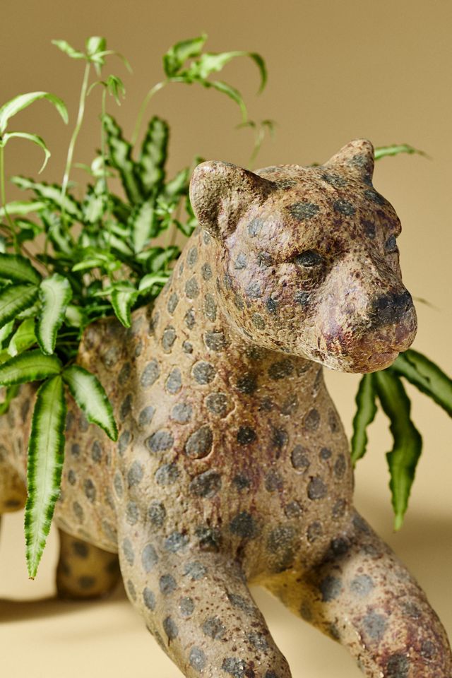Vintage-Inspired Leopard Pot #1