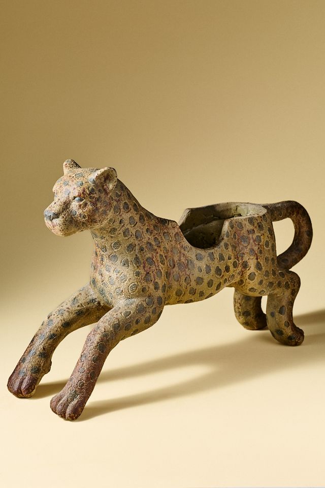 Vintage-Inspired Leopard Pot #2