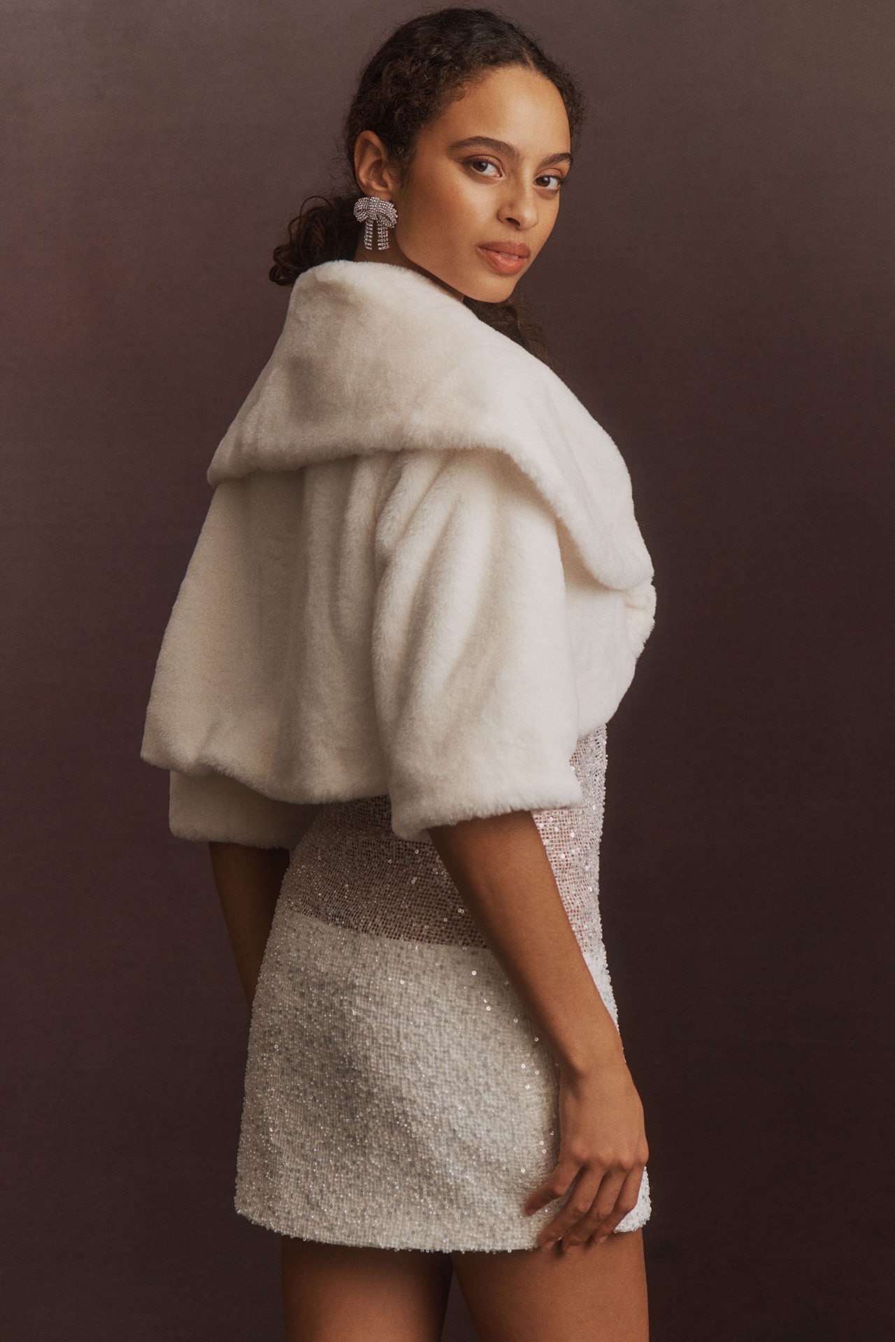 Laundry by Shelli Segal Faux Fur Bolero