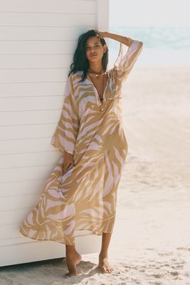 chinese dress ladies Farrah Noor Kaftan Dress | Vegan Silk