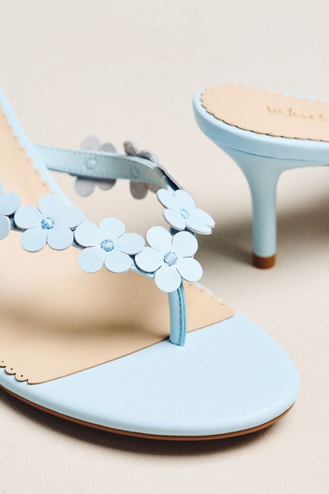 For Love & Lemons Gia Floral Kitten Heel Sandals #2