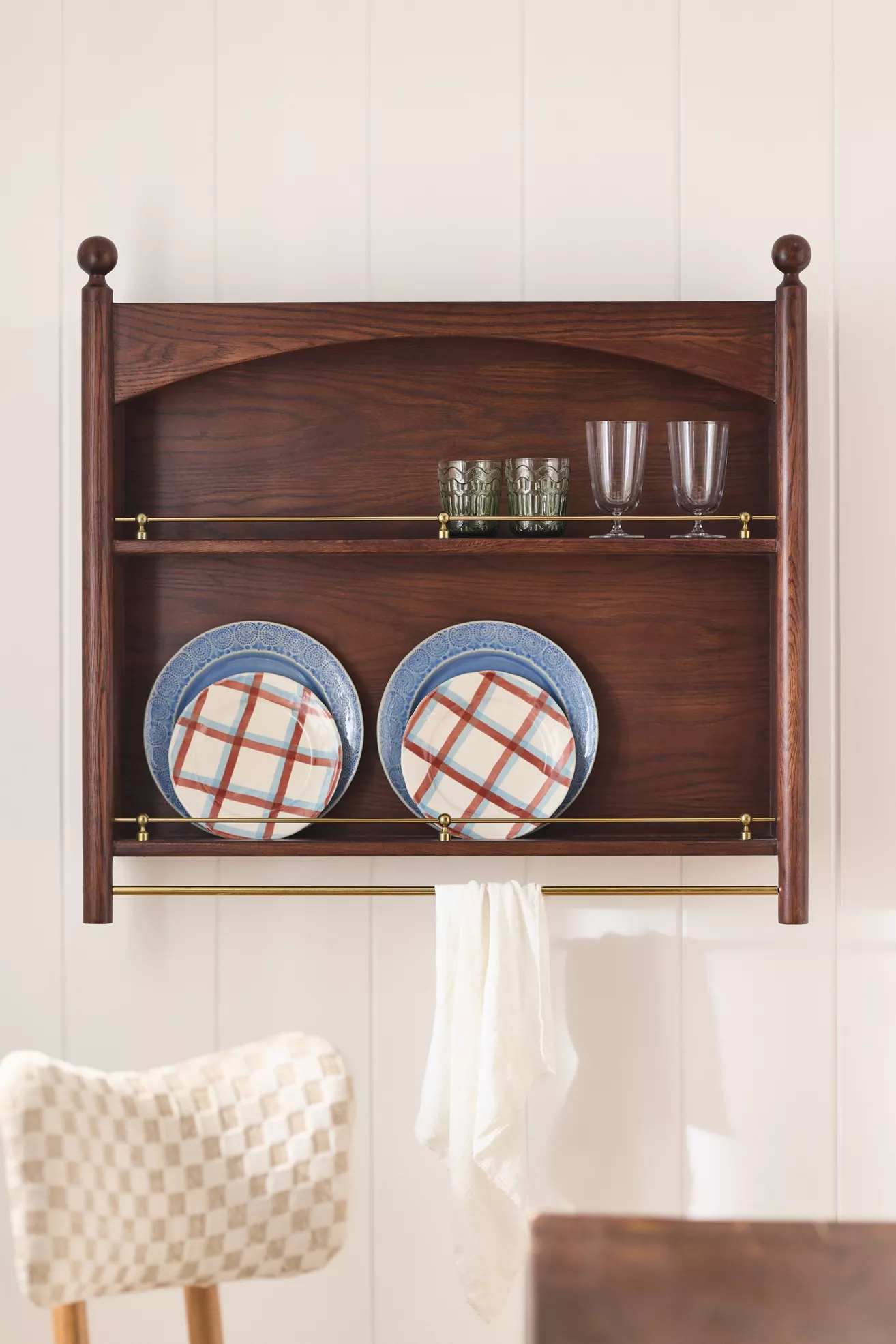 Roma Wood Plate Rack