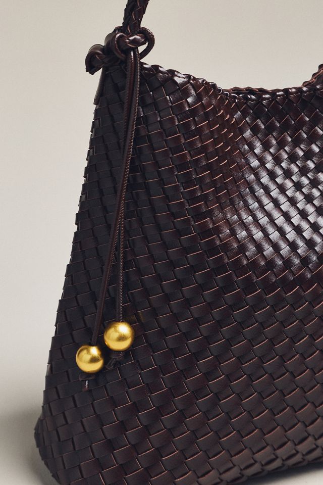 By Anthropologie Woven Knotted-Strap Bucket Bag #2