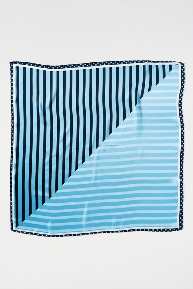Two-Tone Printed Hair Scarf #2
