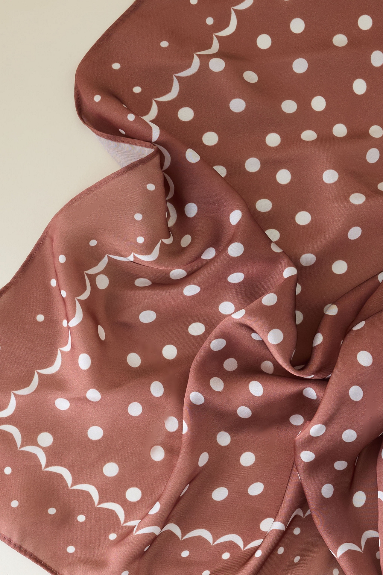 Two-Tone Printed Hair Scarf