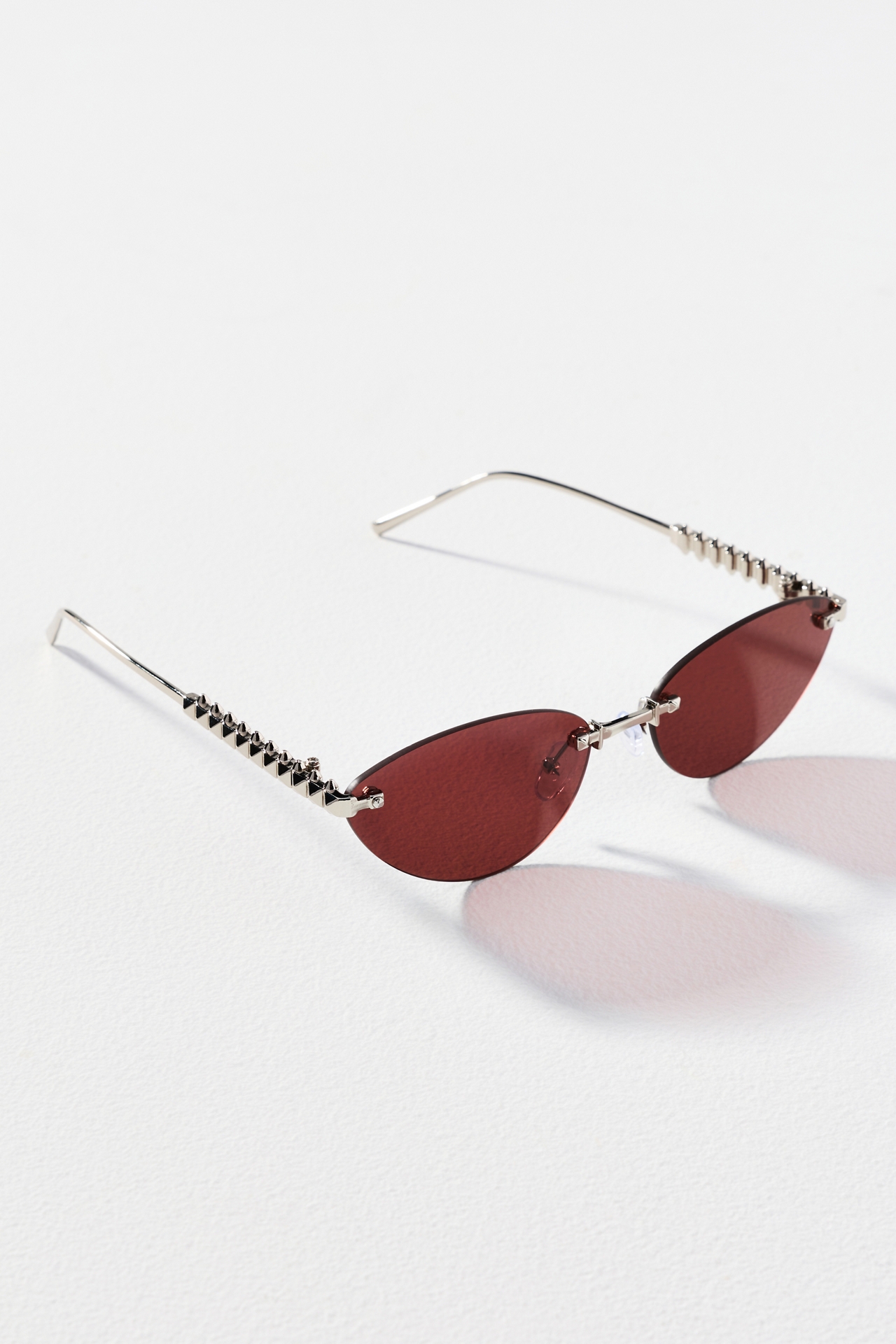 I-SEA Frameless Slim Cat-Eye Sunglasses