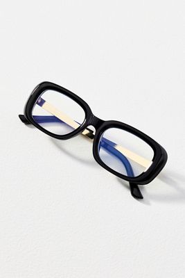 Anthropologie Black and White cutout square cateye Sunglasses 94743770_249_g main image 3
