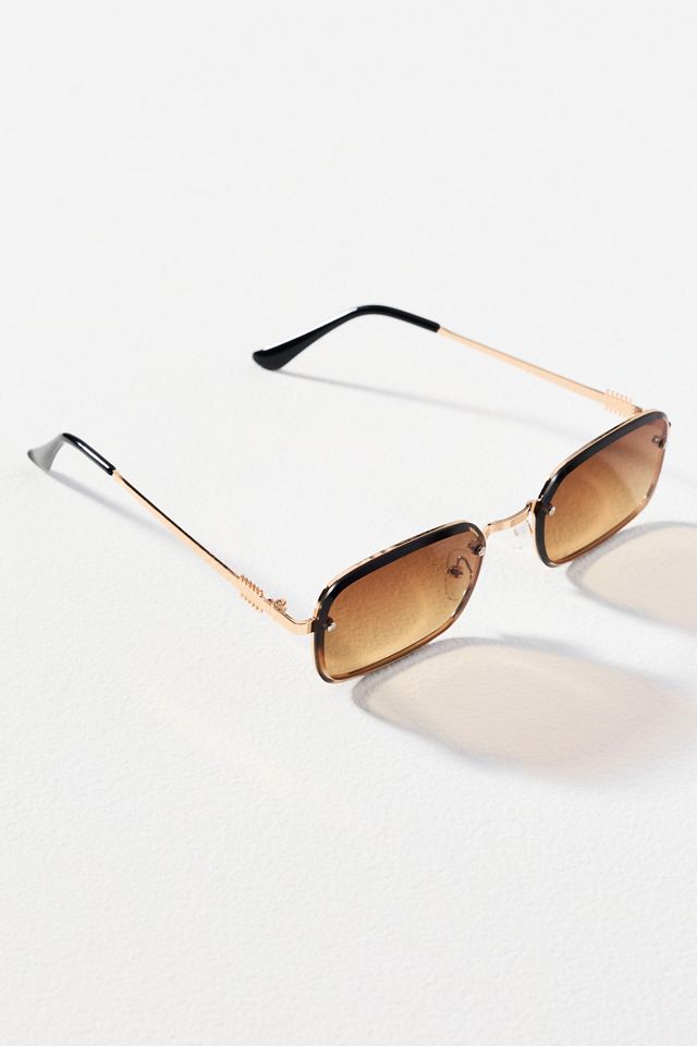 I-SEA Frameless Rectangle Sunglasses | Anthropologie
