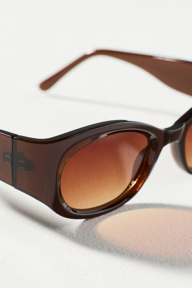 I-SEA Translucent Oval Sunglasses #2