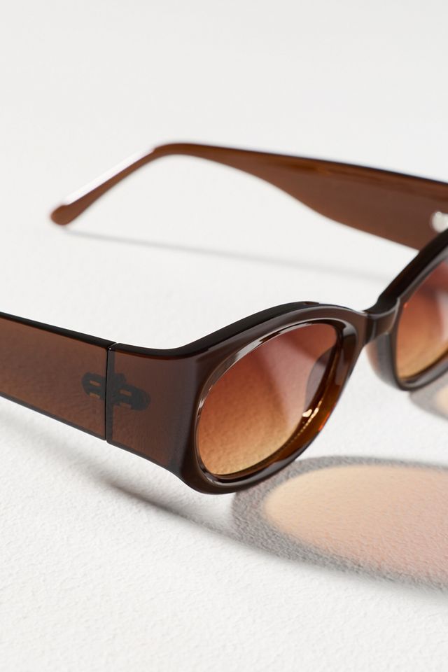 I-SEA Translucent Oval Sunglasses #2
