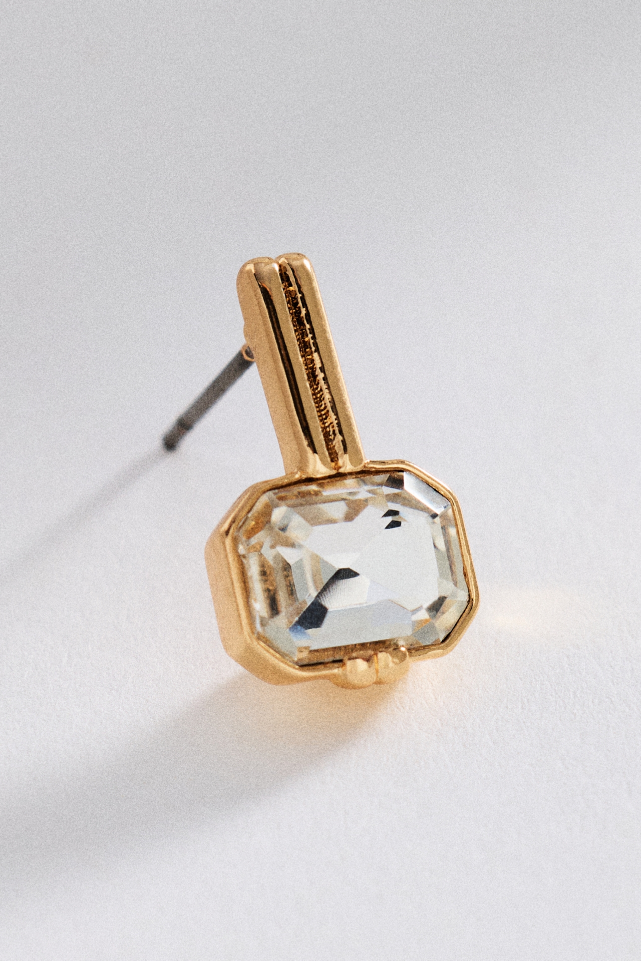 Square Crystal Drop Earrings