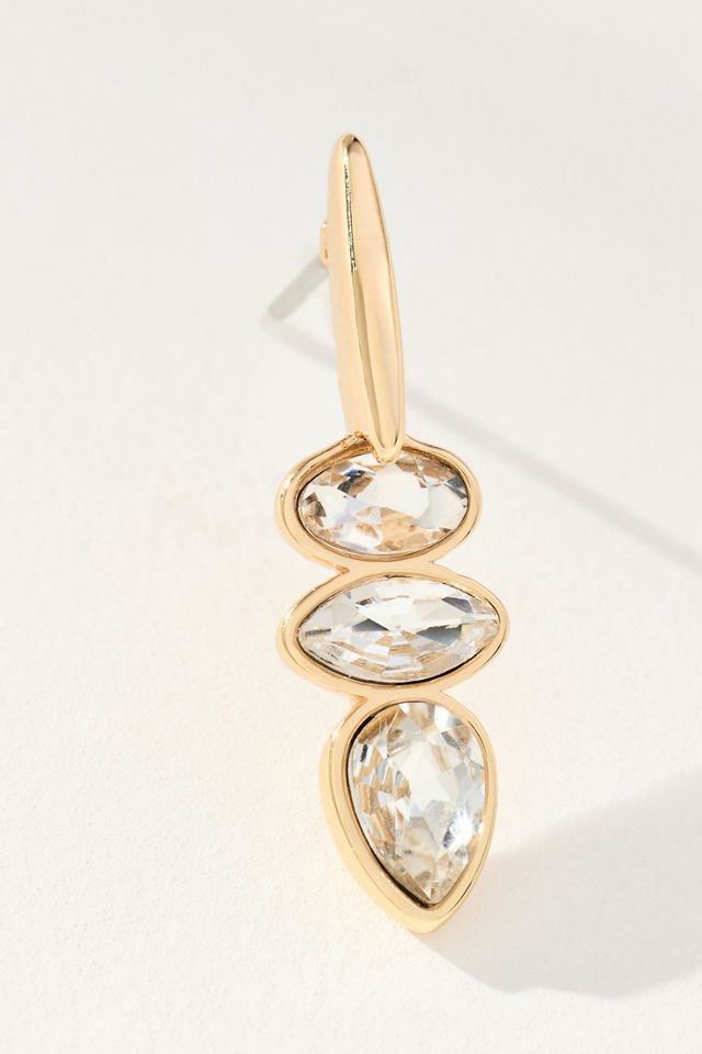Mixed Crystal Drop Earrings #1