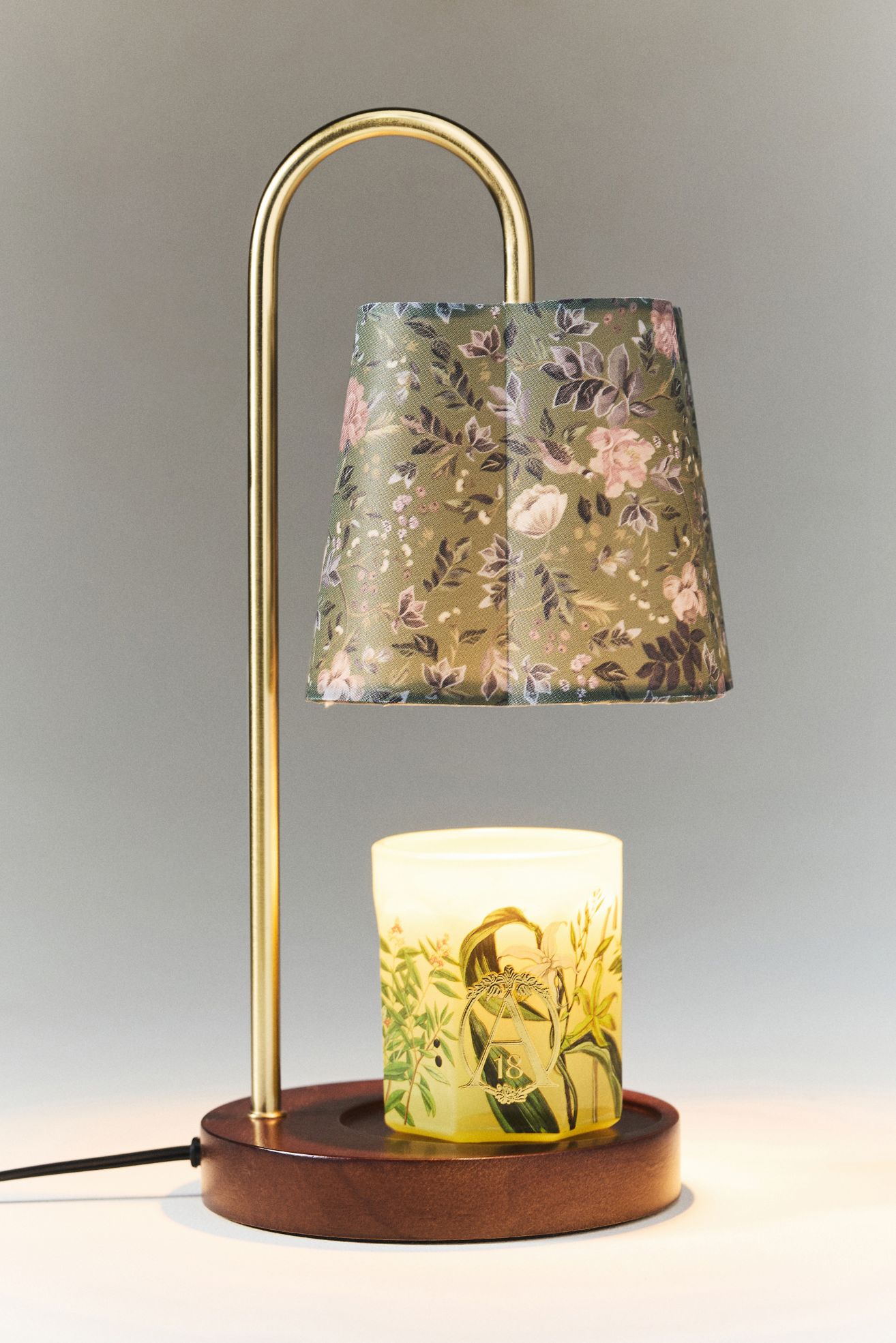 Printed Floral Candle Warmer Lamp - Seren Shade, One Size