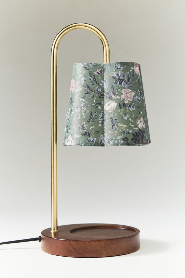 Printed Floral Candle Warmer Lamp