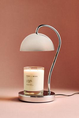Chrome Candle Warmer Lamp
