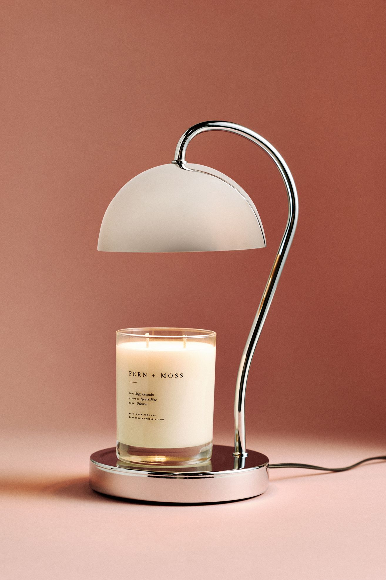 Chrome Candle Warmer Lamp - Chrome, One Size