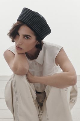 Anthropologie Maeve Checkered Crystal Beanie Maeve Gingham Knit Beanie | Anthropologie main image 3