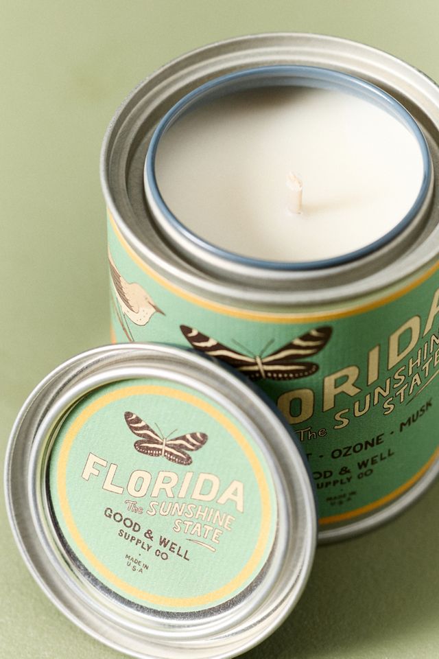 Good & Well Supply Co. Fresh Florida Tin Candle | AnthroHome