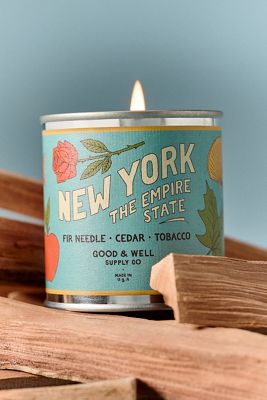 Good & Well Supply Co. Woody New York Tin Candle