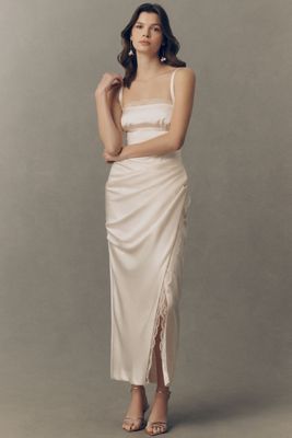 BHLDN Satin Stretch Maxi Dress