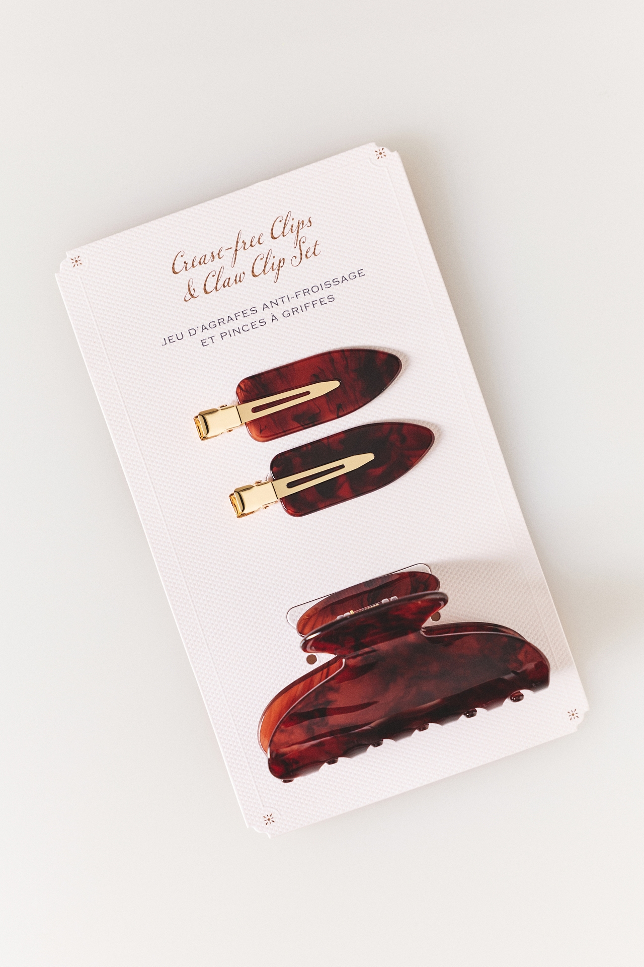 Naturals Collection Claw Clip & Crease-Free Clips Set