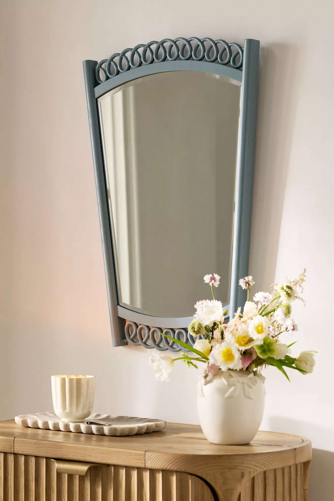 Ada Loop Wood Wall Mirror