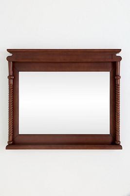 Heather Wood Twisted Mantel Mirror