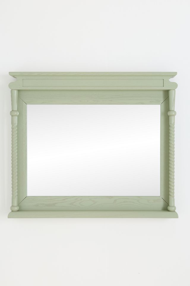Heather Wood Twisted Mantel Mirror #1