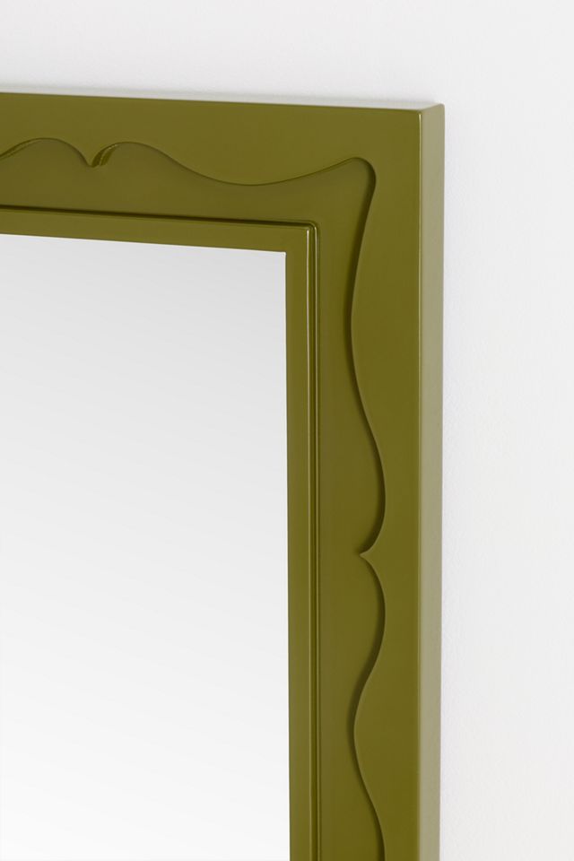 Lea Green Rectangle Wall Mirror #1
