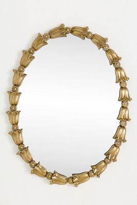 Arabella Floral Oval Wall Mirror