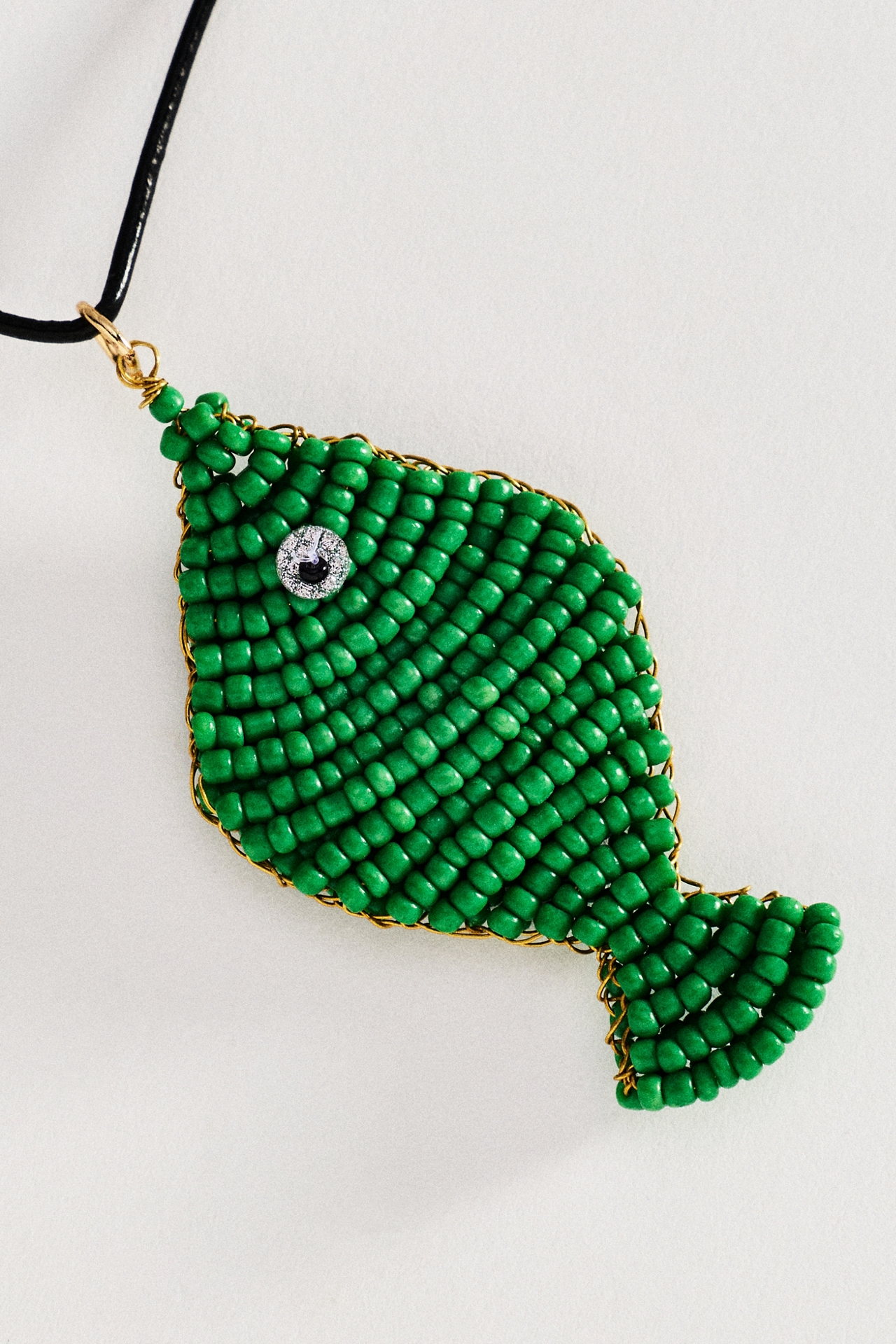 Fish Bead Pendant Necklace