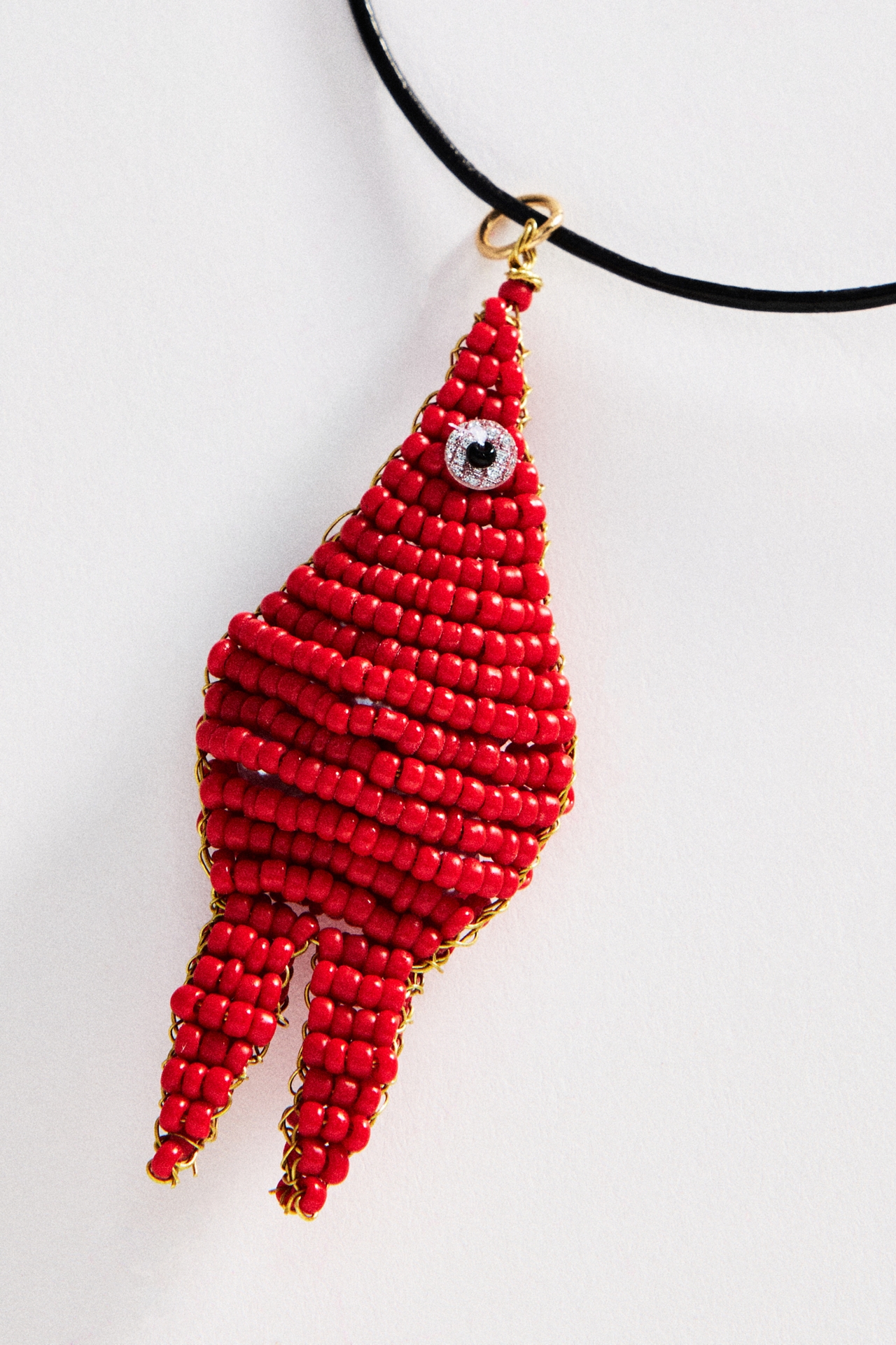 Fish Bead Pendant Necklace