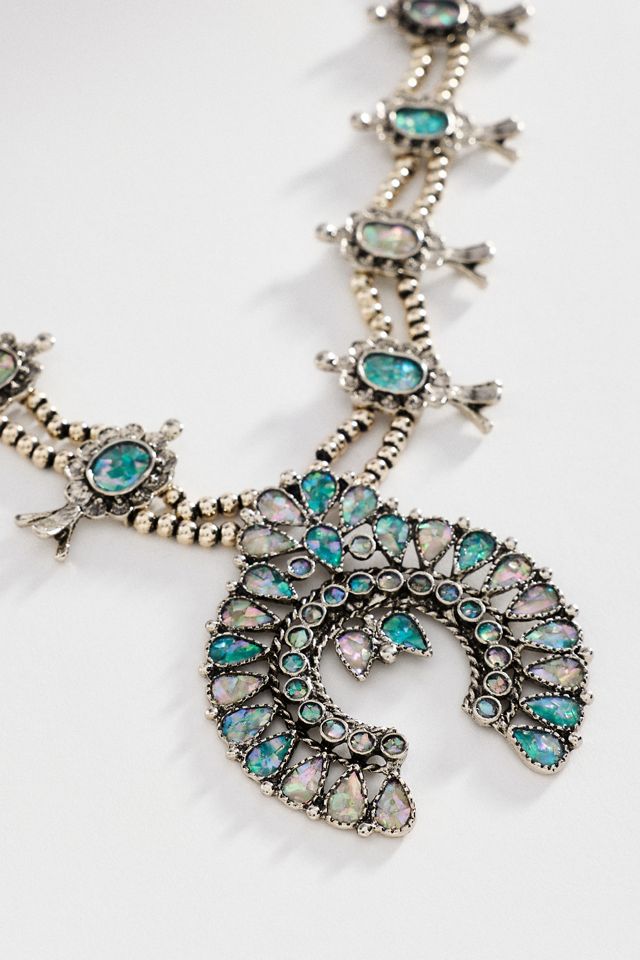 Circular Stone Pendant Necklace #1