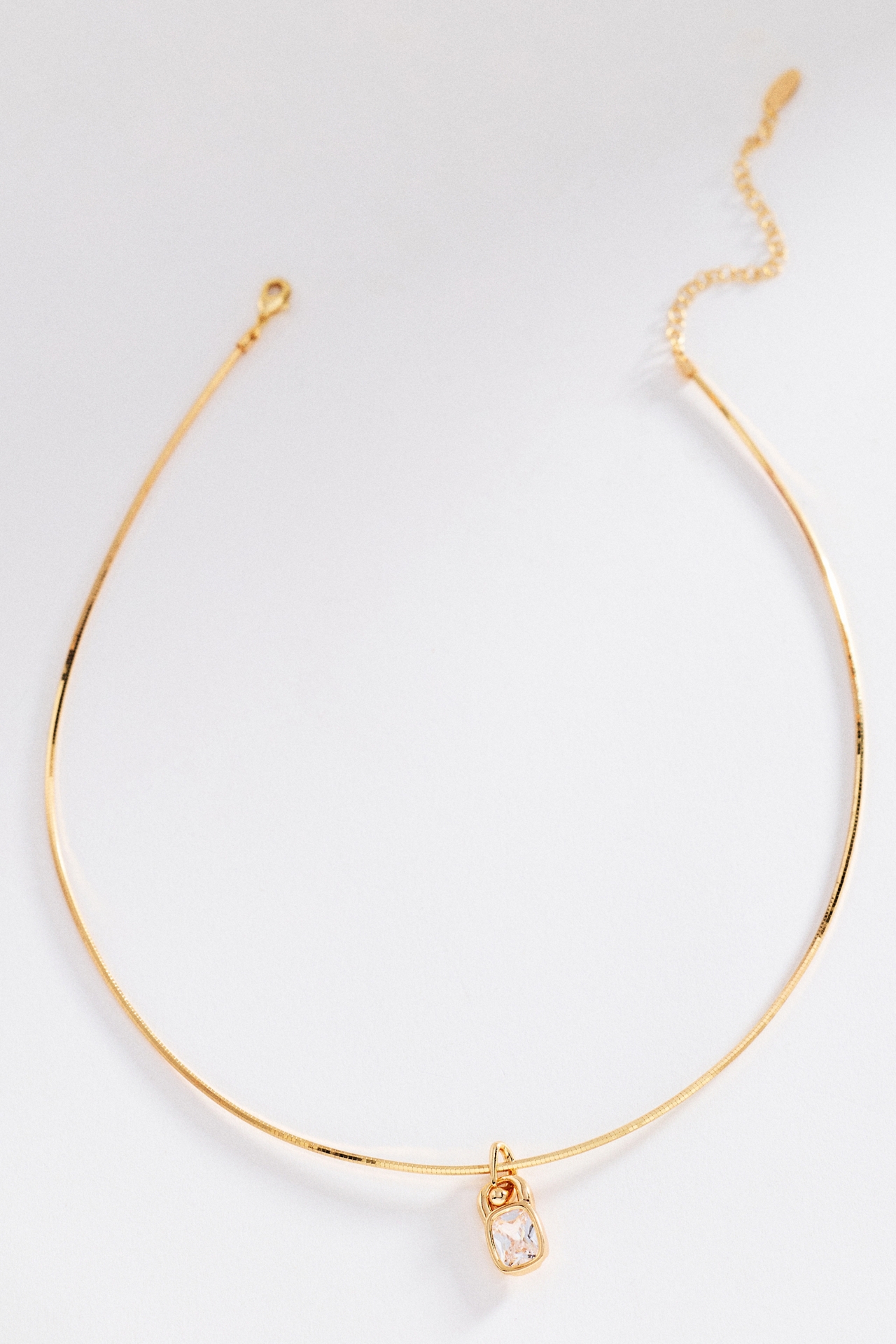 Crystal Drop Pendant Necklace