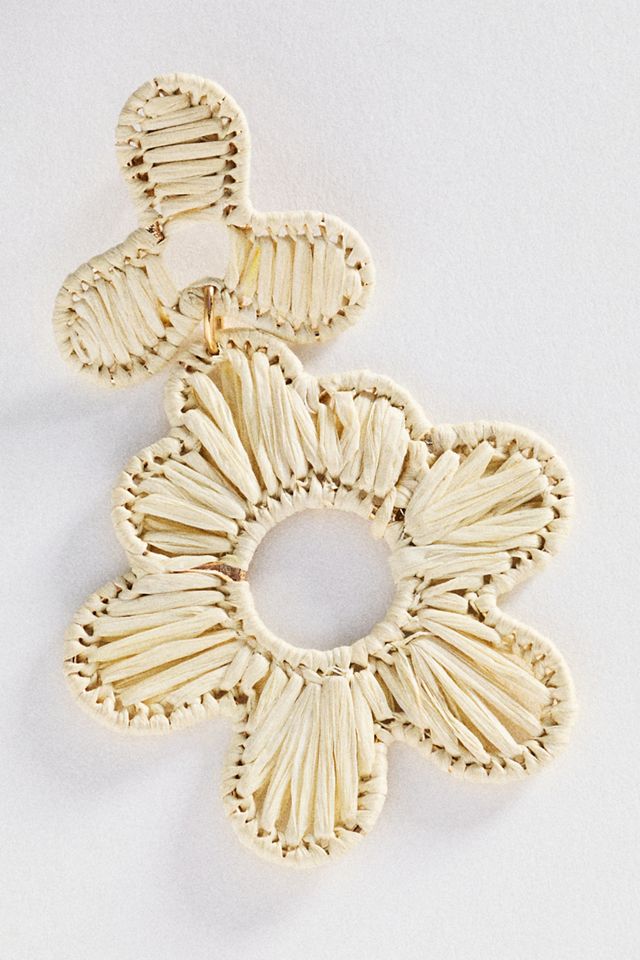 Rattan Deco Drop Earrings #1
